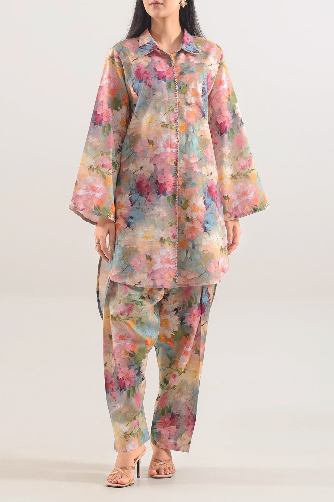 SAYA 100% ORIGINAL Unstitched Cotton Khaddar 2 Piece ๐ฅโค๏ธ