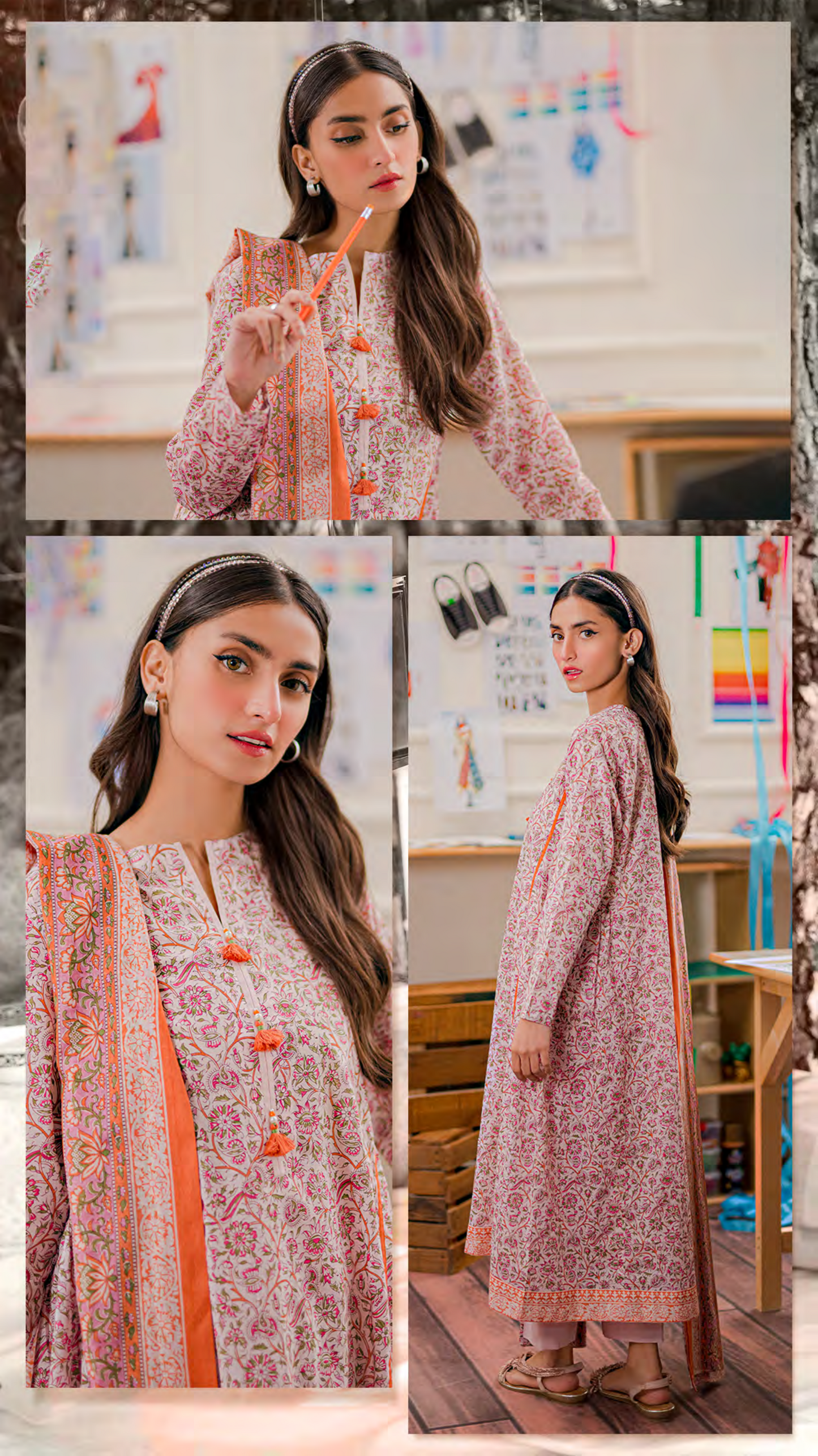 Nishat Unstitched Lawn 3 Piece ✨✅