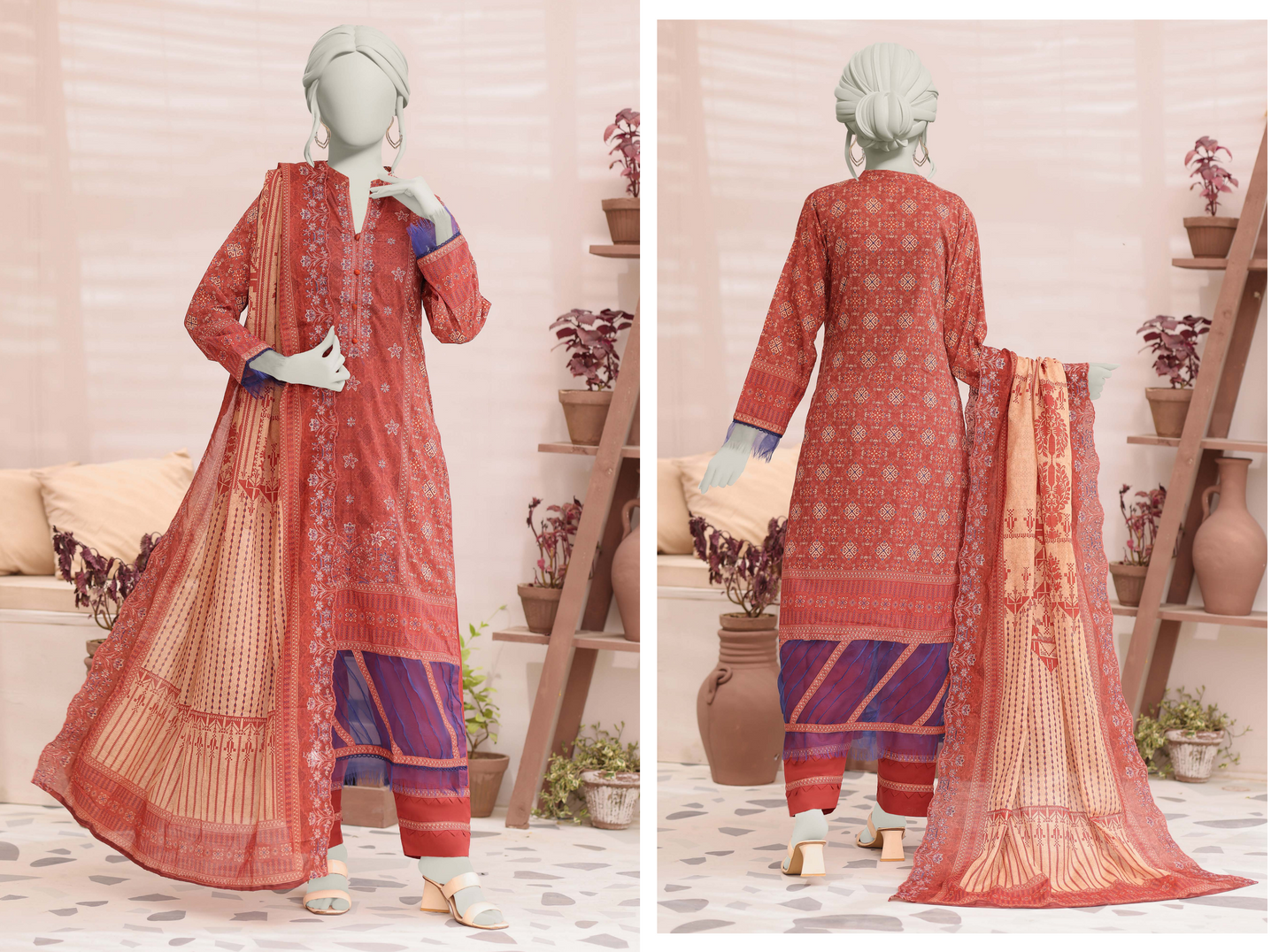 š§”š„ ALMEERAH FLORENCE Embroidery Cutwork Dupatta 3 Pieces š„ā¤ļø