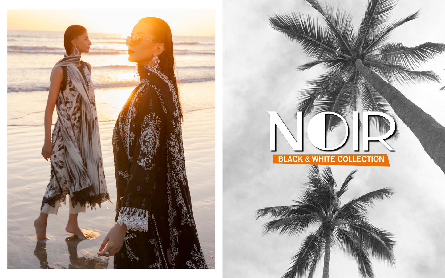 NOIR BLACK & WHITE COLLECTION 2025 BY GulAhmed đĽâ¤ď¸