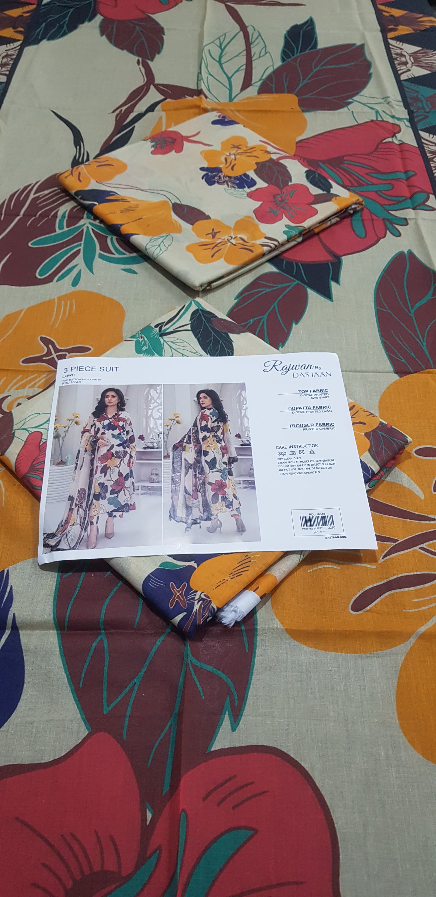 Rajwan by DASTAAN Lawn Unstitched Lawn 100% Original Lawn 3 Pieces ❤️🔥