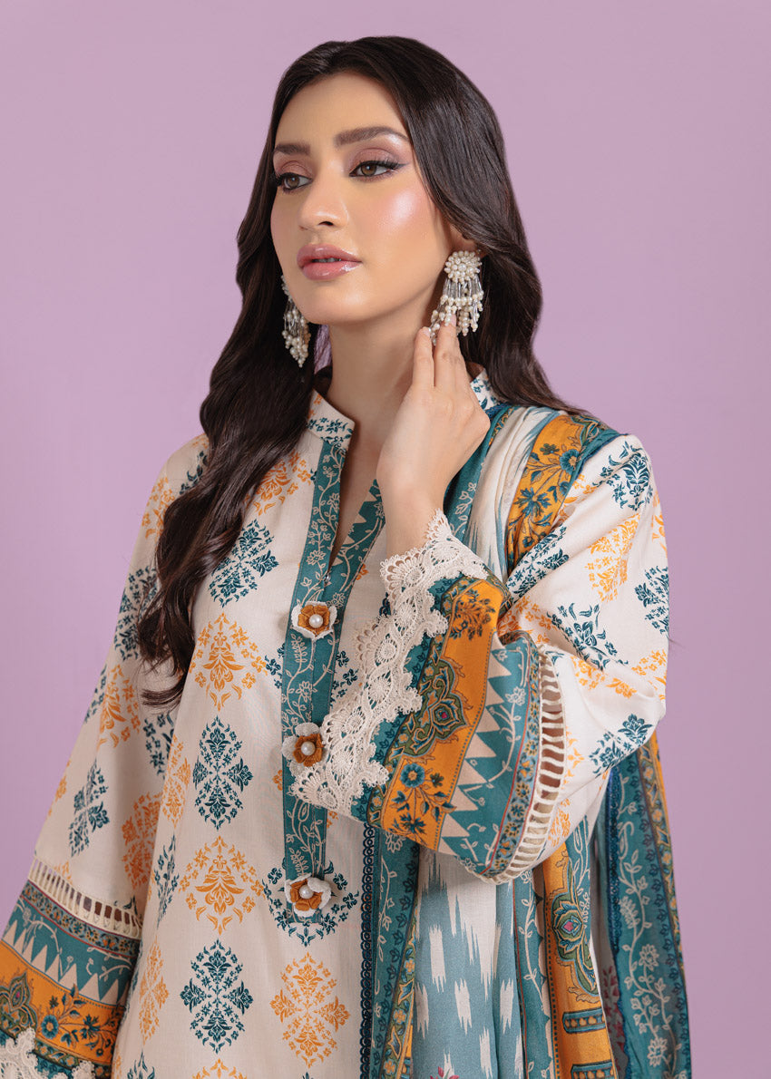 Bonanza Satrangi Unstitched Tropical Whisper - 3 Pc (WU3PPBS25LIUN03)