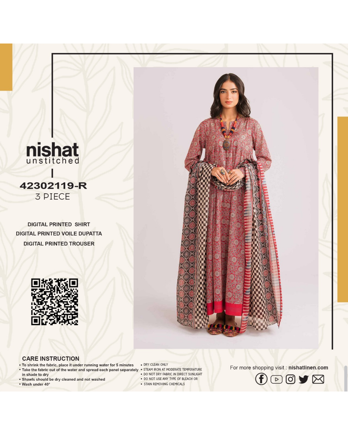 ✨ NISHA BY NISHAT🌸 2025 Digital Lawn Collection 🥳