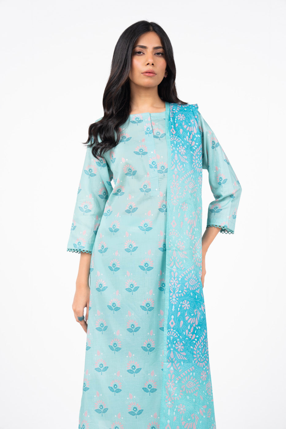 alkaram prints Digital Lawn Unstitched 3 Pieces ❤️