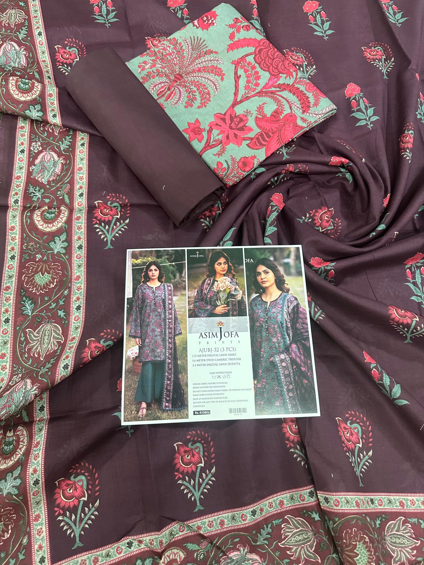 Asim Jofa Premium 3 Piece Unstitched Lawn Collection