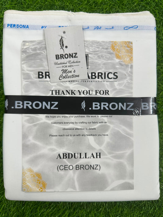 BRONZ OFF WHITE MEN'S WASH & WEAR COLLECTION