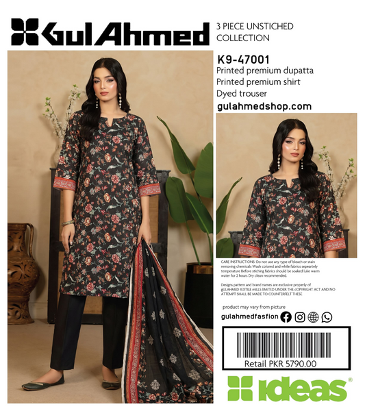 GulAhmed K9-47001 Printed 3Pcs