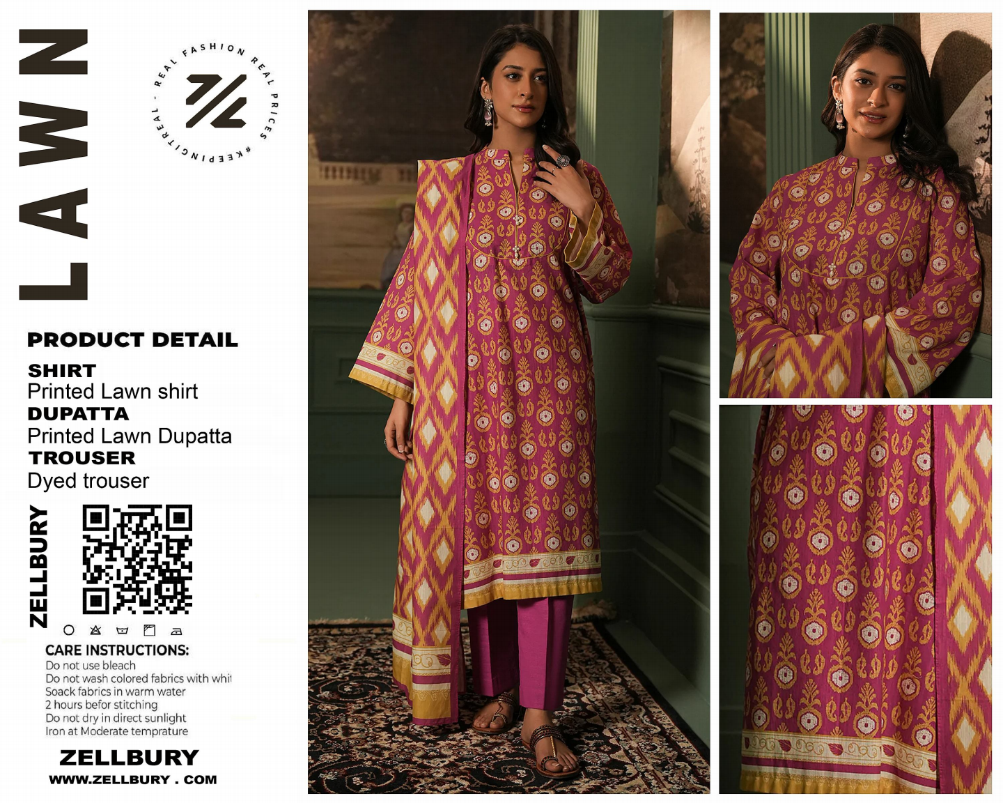 GulAhmed,Khaadi,Zellbury,Ego,Salitex,CrossStitch,Nishat,Firdous,Baroque,Maria.B,Alkaram ,SanaSafinaz Printed Unstitched 3P in 1299π΅π°π