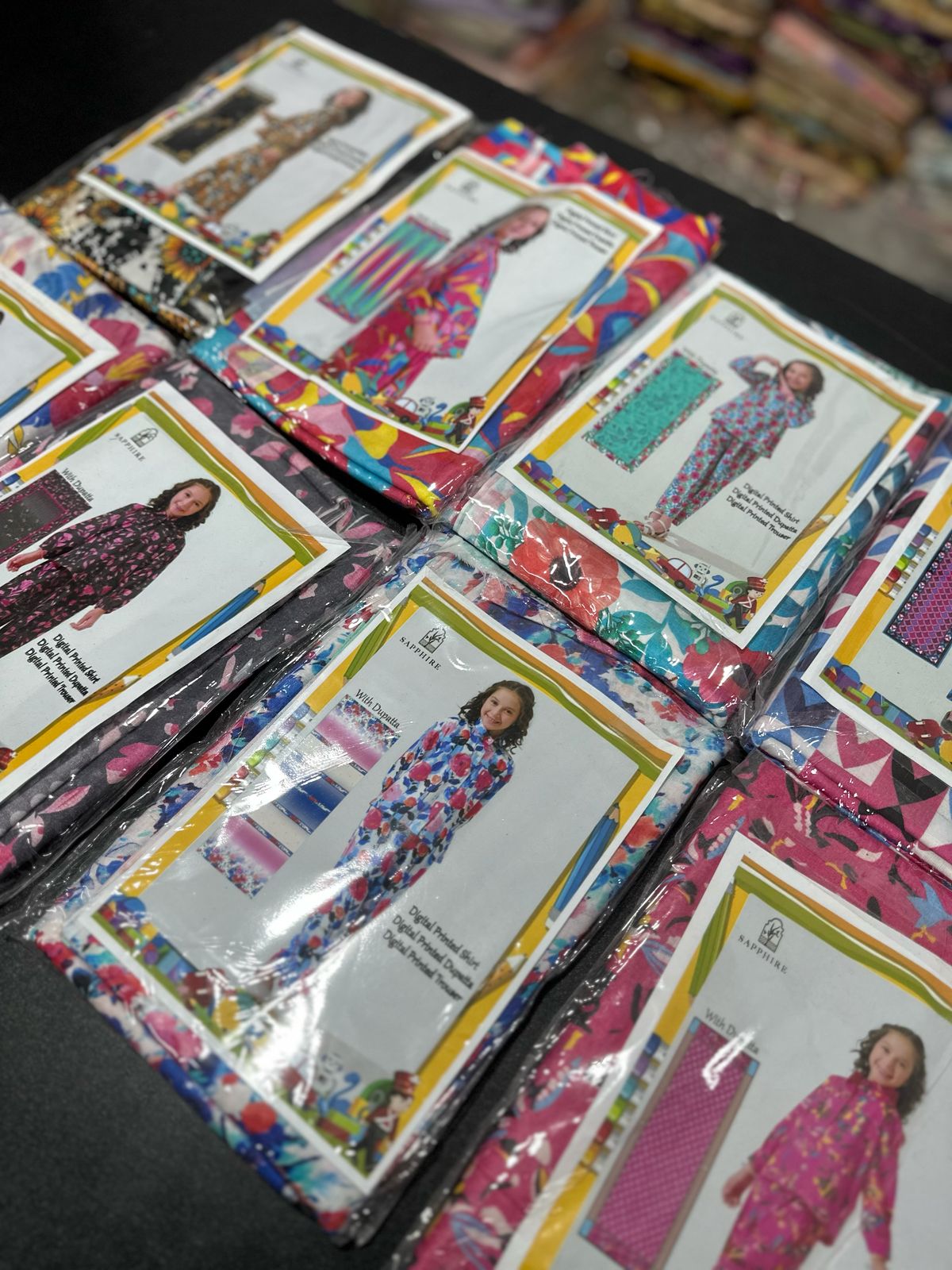 Sapphire Unstitched Kids Collection Lawn 3 Piece ππ§