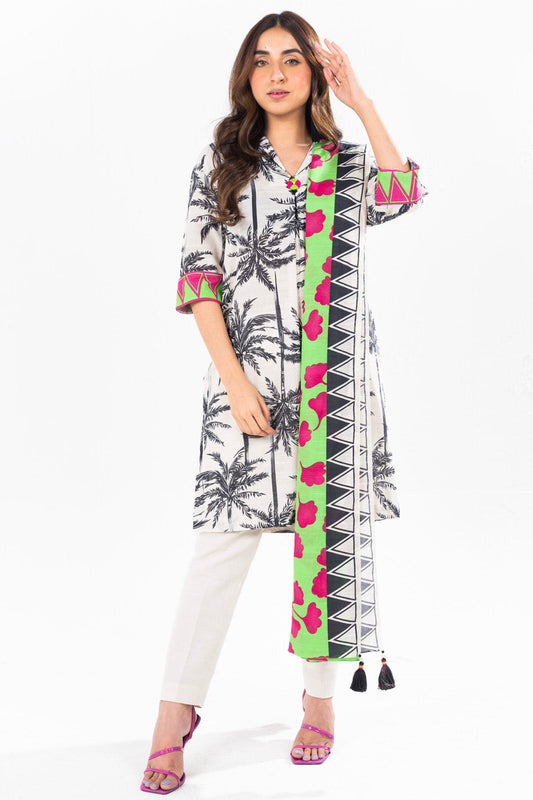 Alkaram Digital Printed Lawn 3 Piece ๐๐งก
