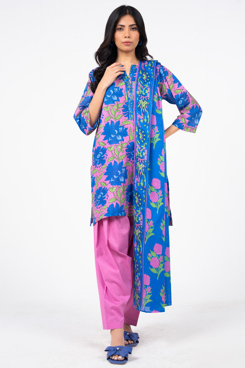 alkaram prints 100% Original Lawn Unstitched 3 Pieces ❤️