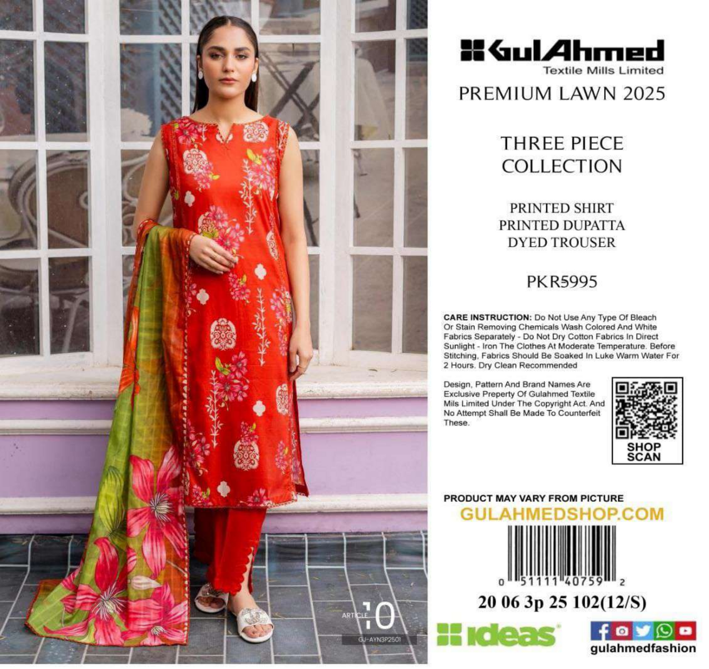 GulAhmed Lawn Unstitched 3 Pieces 👌🔥✨