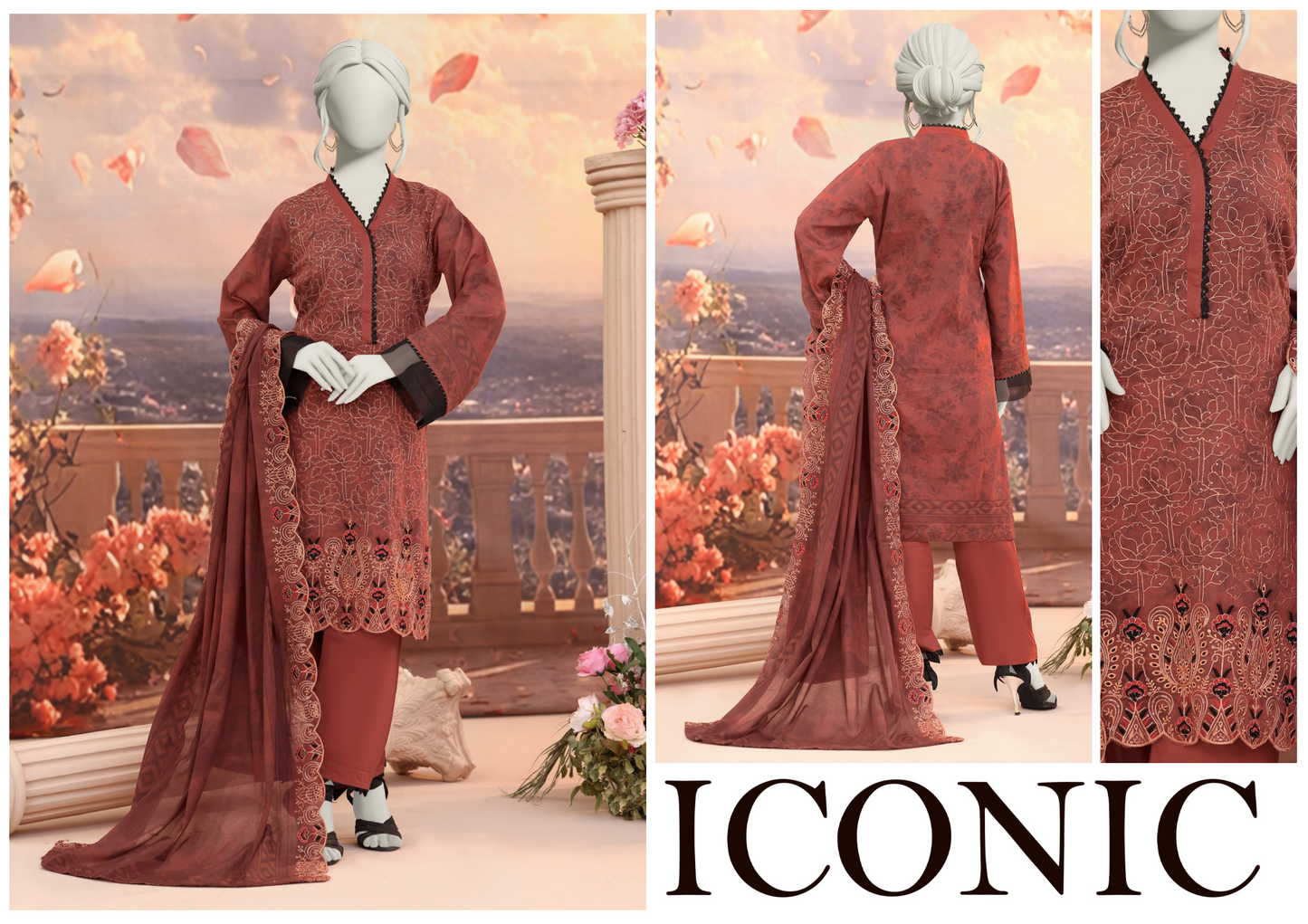 Almeerah Red D -01 Luxchicn Collection