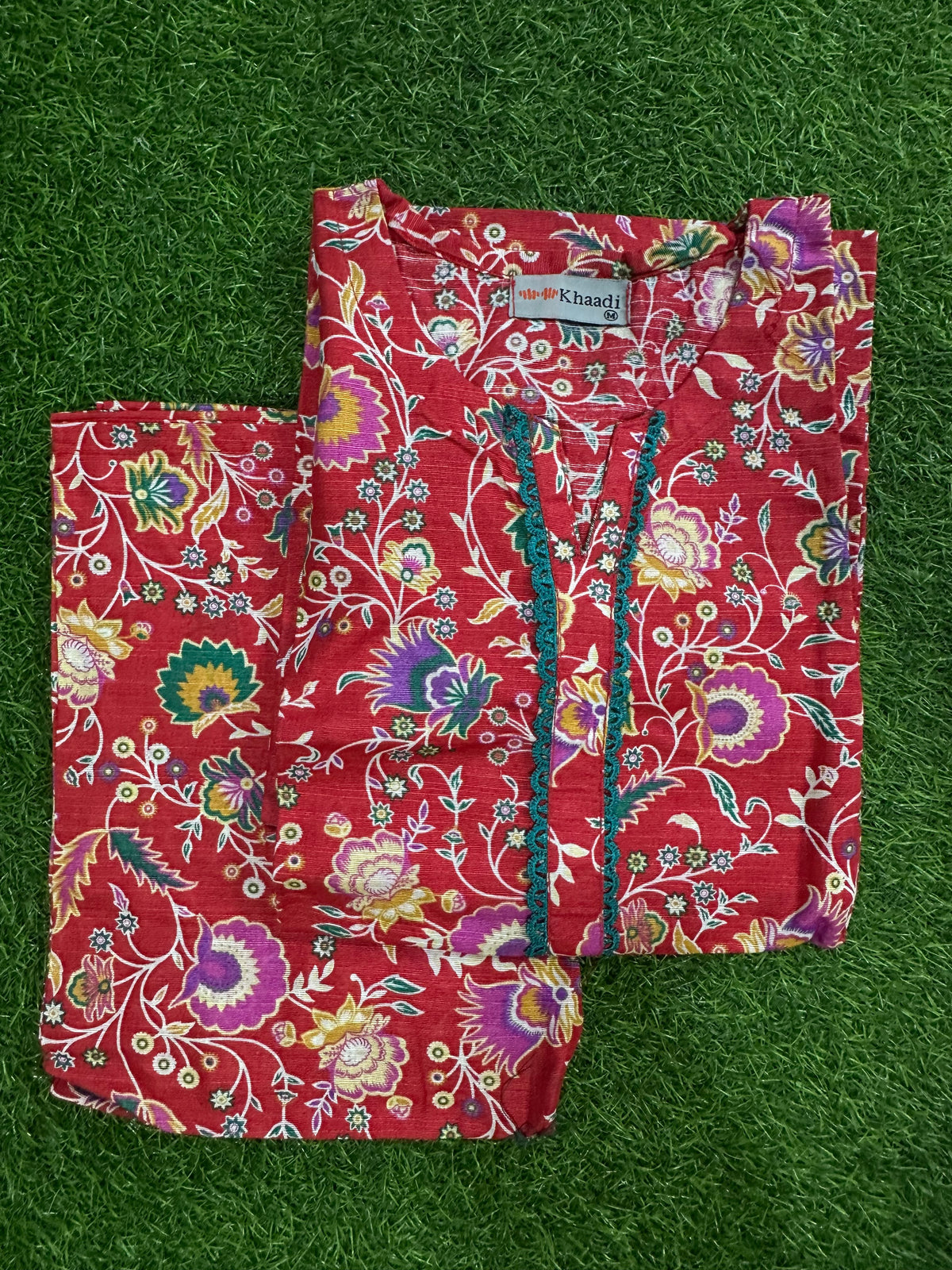Khaadi Red Stitch 2Pcs