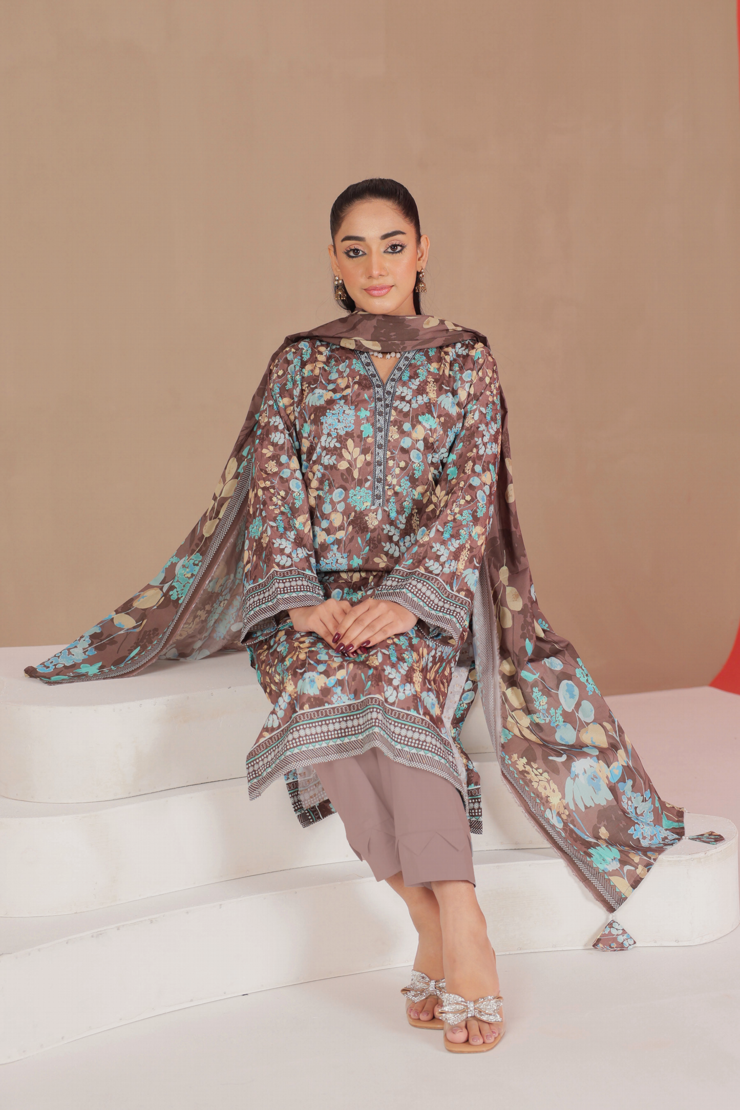 Flat 50% Off Lamisah Jade Broshia Jacquard 100% Original Lawn Unstitched in Wholesale π₯³π―β