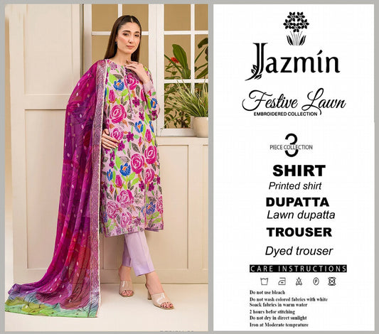 Jazmine Lawn Unstitched 3 Pieces β€οΈπ₯ Volume 2