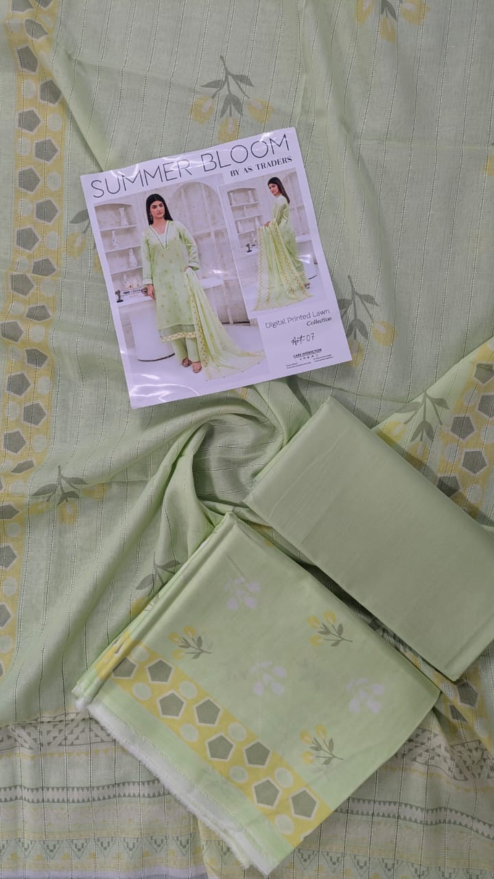 Summer Bloom Lawn 3PC Unstitched Collection Design # 7