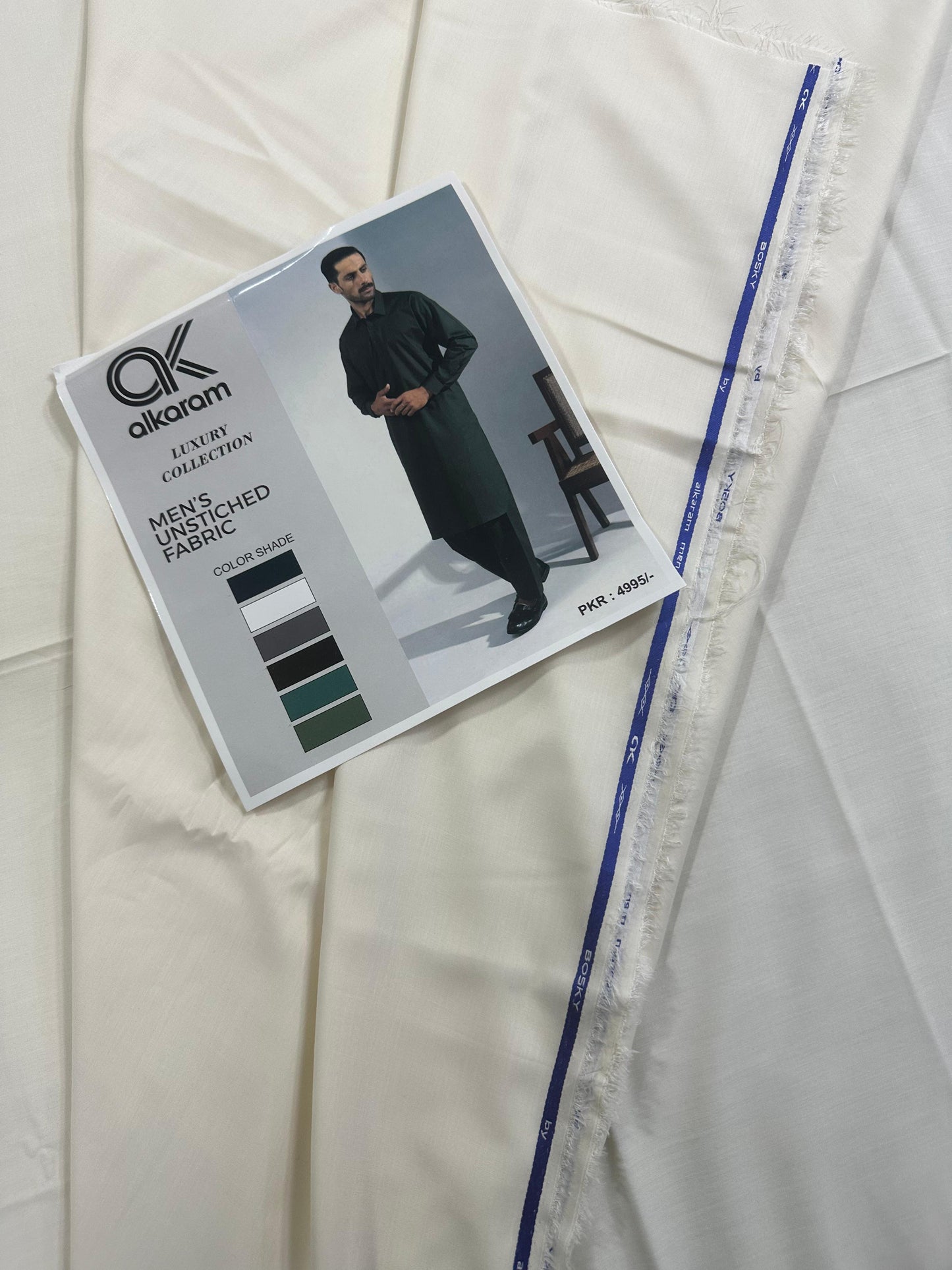 Alkaram Boski โ Gent's Wash Wear Unstitched Collection