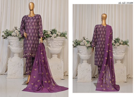 Aifa Azure Stitched Embroidery Collection ๐งต๐