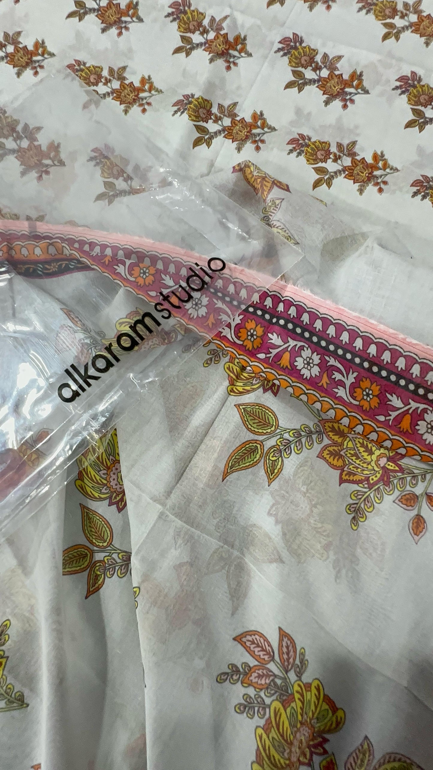 alkaram Shirt Dupatta Lawn 2Pcs 🔥