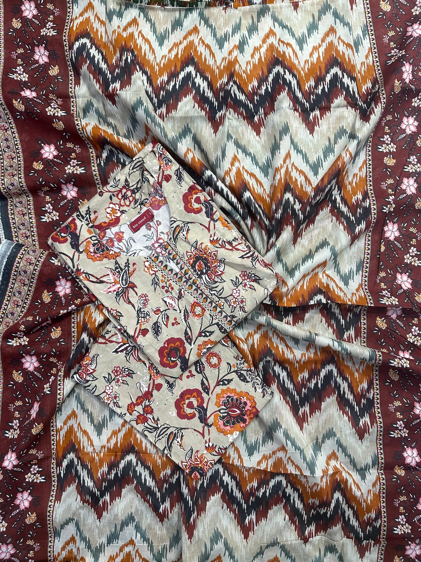 BIN SAEED STITCHED 3PCS COLLECTION D#10