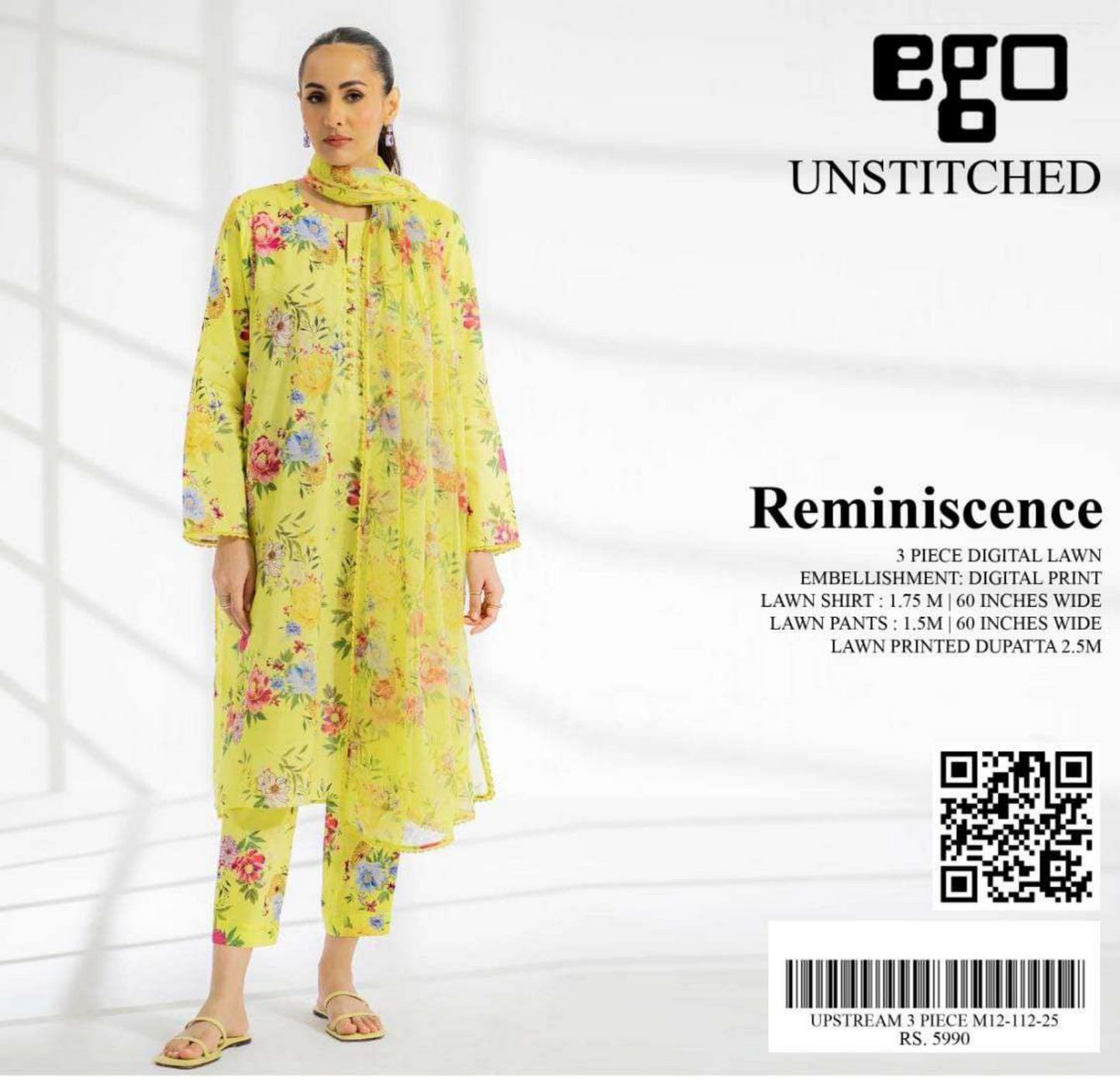 Ego Printed Unstitched 3PCs 🔥✨