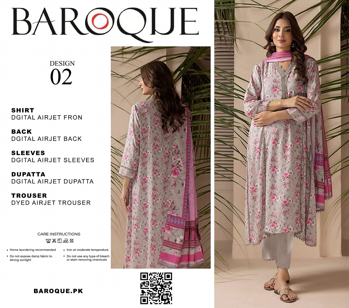 GulAhmed,Khaadi,Zellbury,Ego,Salitex,CrossStitch,Nishat,Firdous,Baroque,Maria.B,Alkaram ,SanaSafinaz Printed Unstitched 3P in 1299π΅π°π