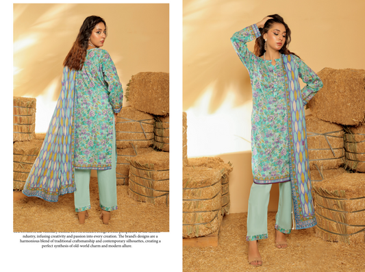 ✨Iris Lawn Edit 25 Unstitched 3 Pieces ✨