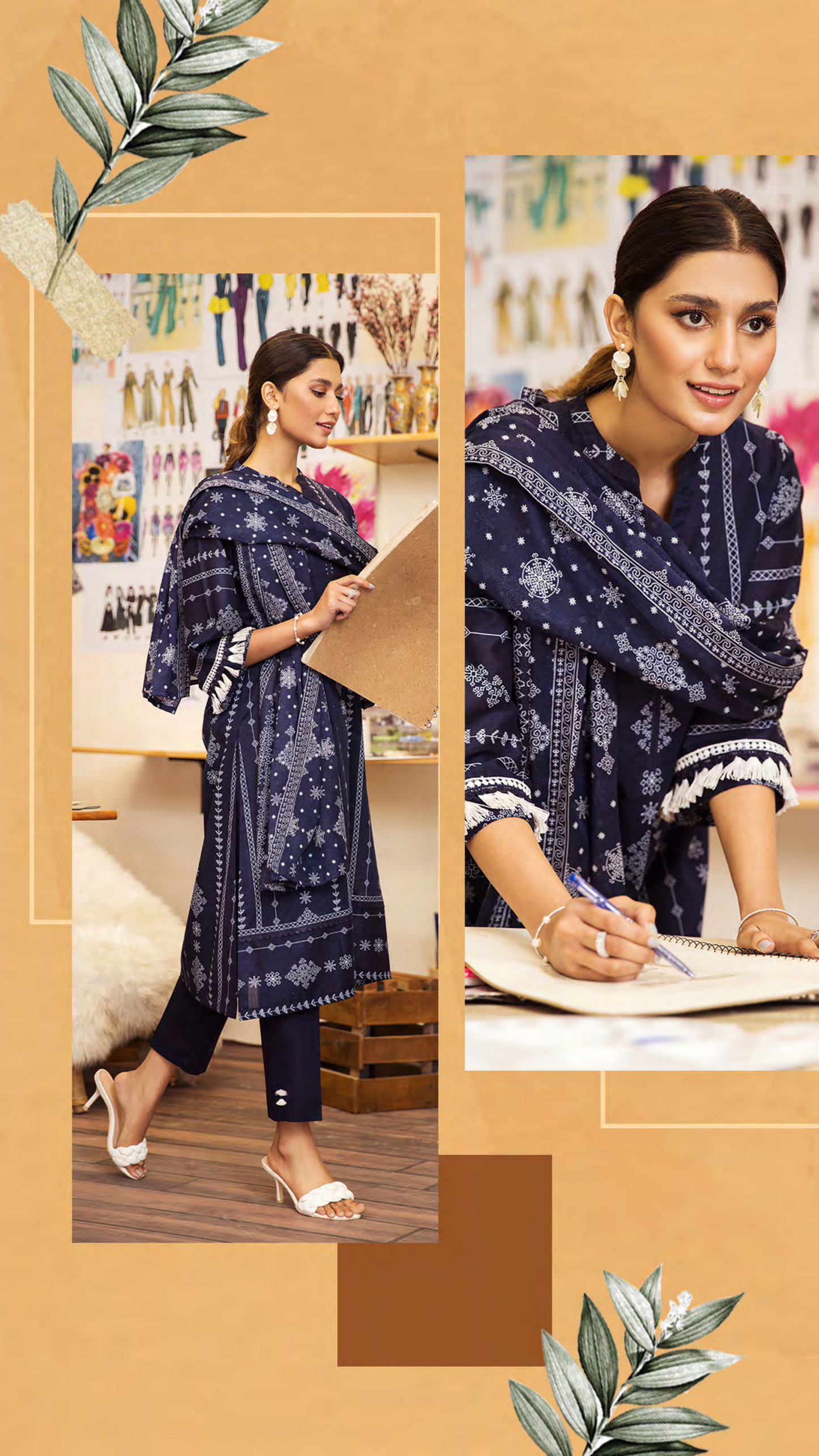 Nishat Unstitched Lawn 3 Piece ✨✅