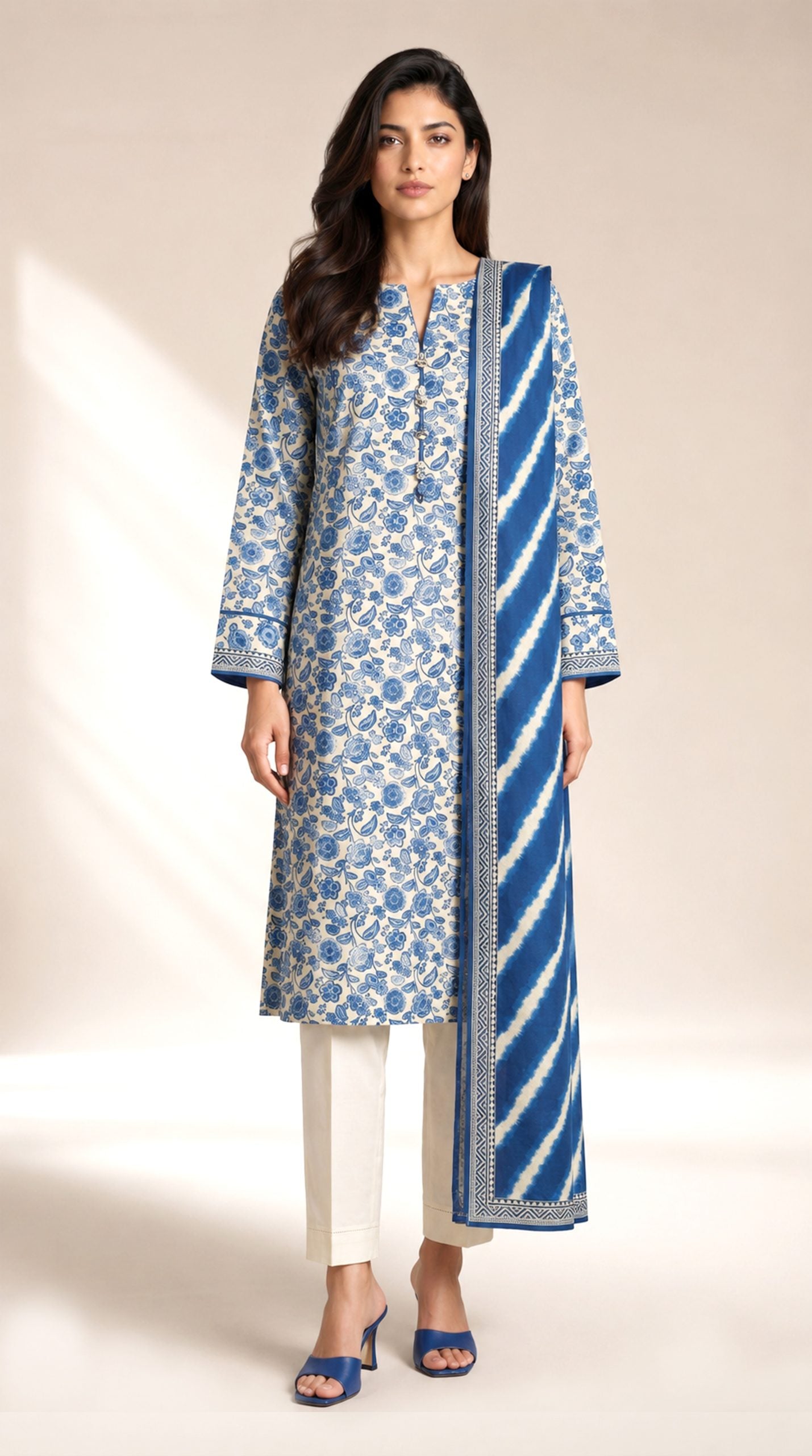 Alkaram Indigo Blue MSB-02-26-168 3PCS