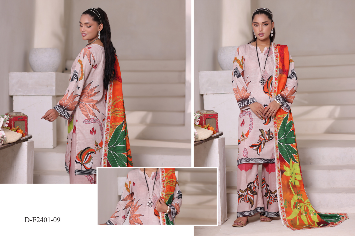 MoosaJee 100% Original KHADDAR CORDS Unstitched 3Ps๐๐ฅ
