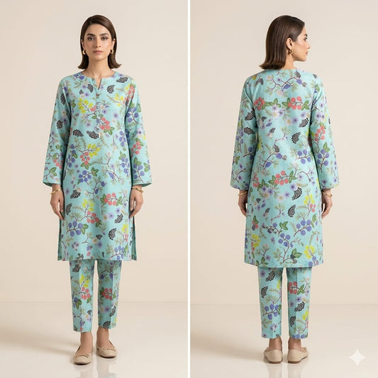 EGO 5MTR – DAABI Digital Printed All-Over 2-Piece Suit Unstitched Collection