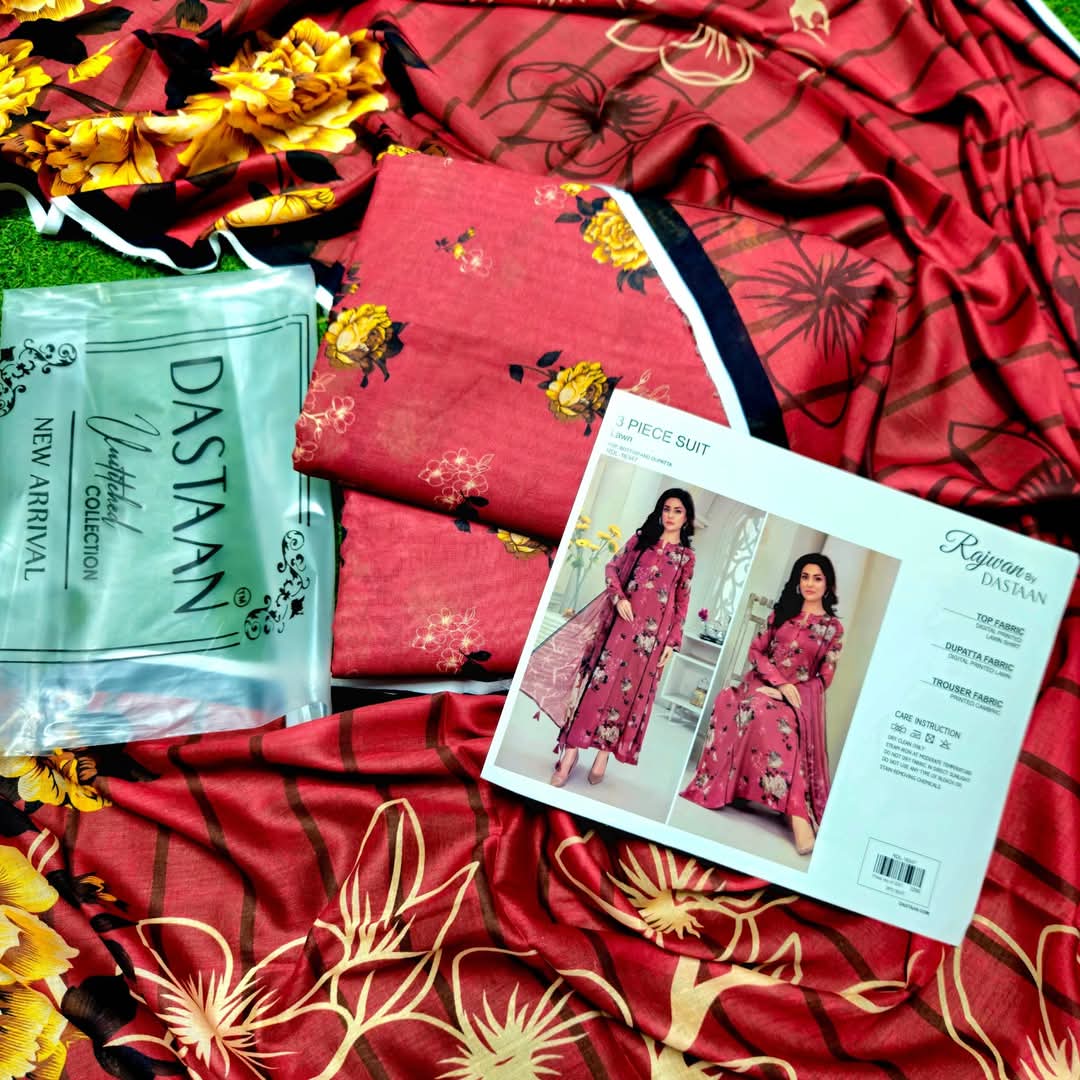 Rajwan by DASTAAN Lawn Unstitched Lawn 100% Original Lawn 3 Pieces ❤️🔥