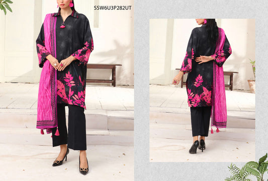 Salitex Silkoria Doria 100% Original Lawn Unstitched 3 Pieces ❤️