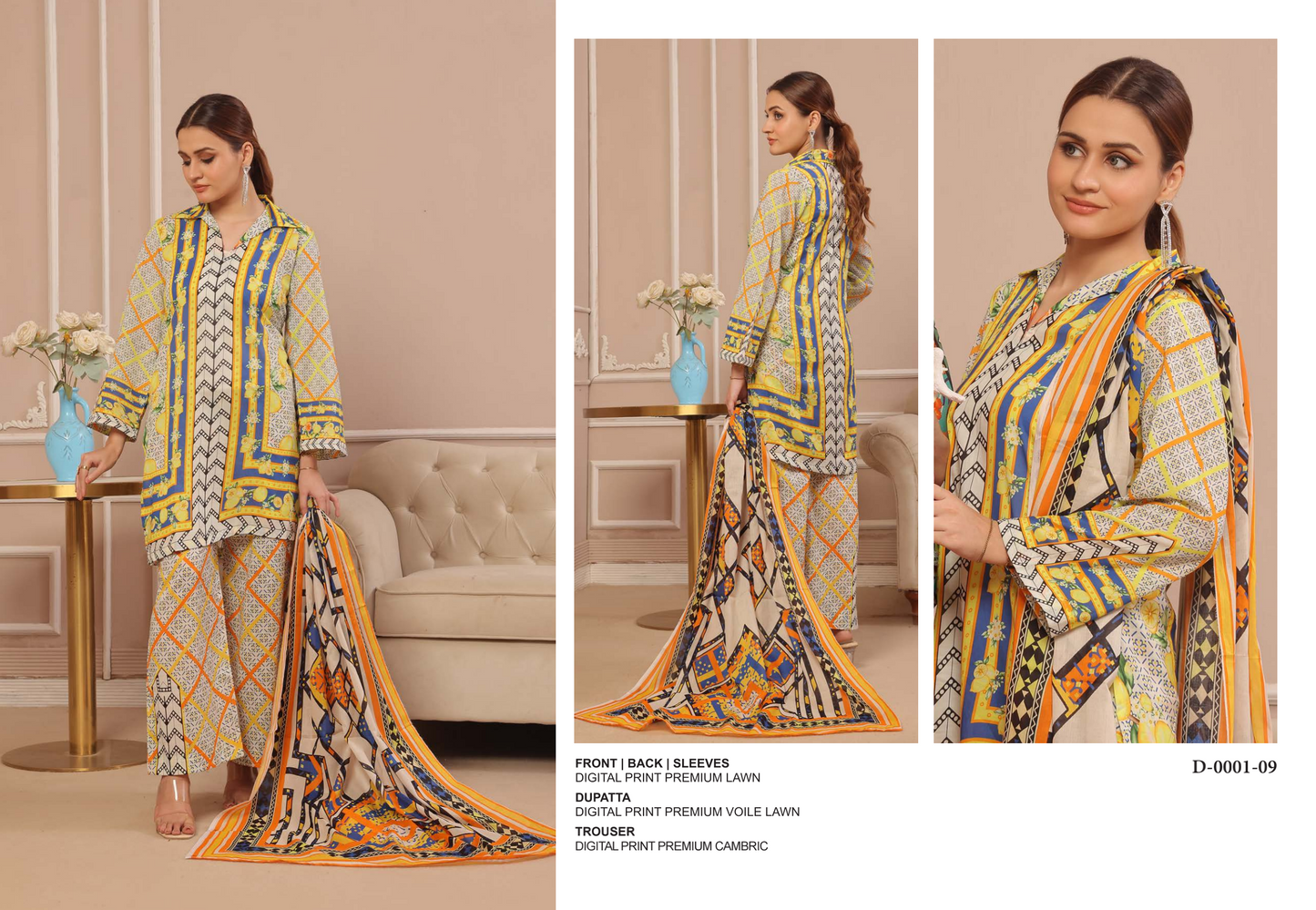 100% Original Spiendor Pop by MoosaJee Farooq Textile Lawn Unstitched 3 Pieces ❤️🔥