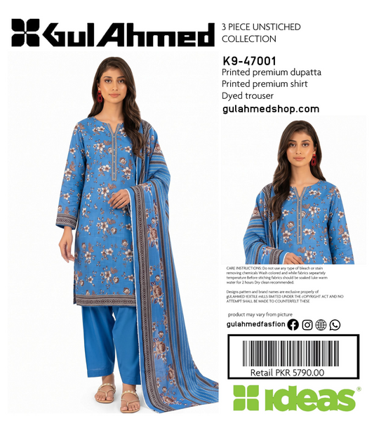GulAhmed K9-47004 Printed 3Pcs
