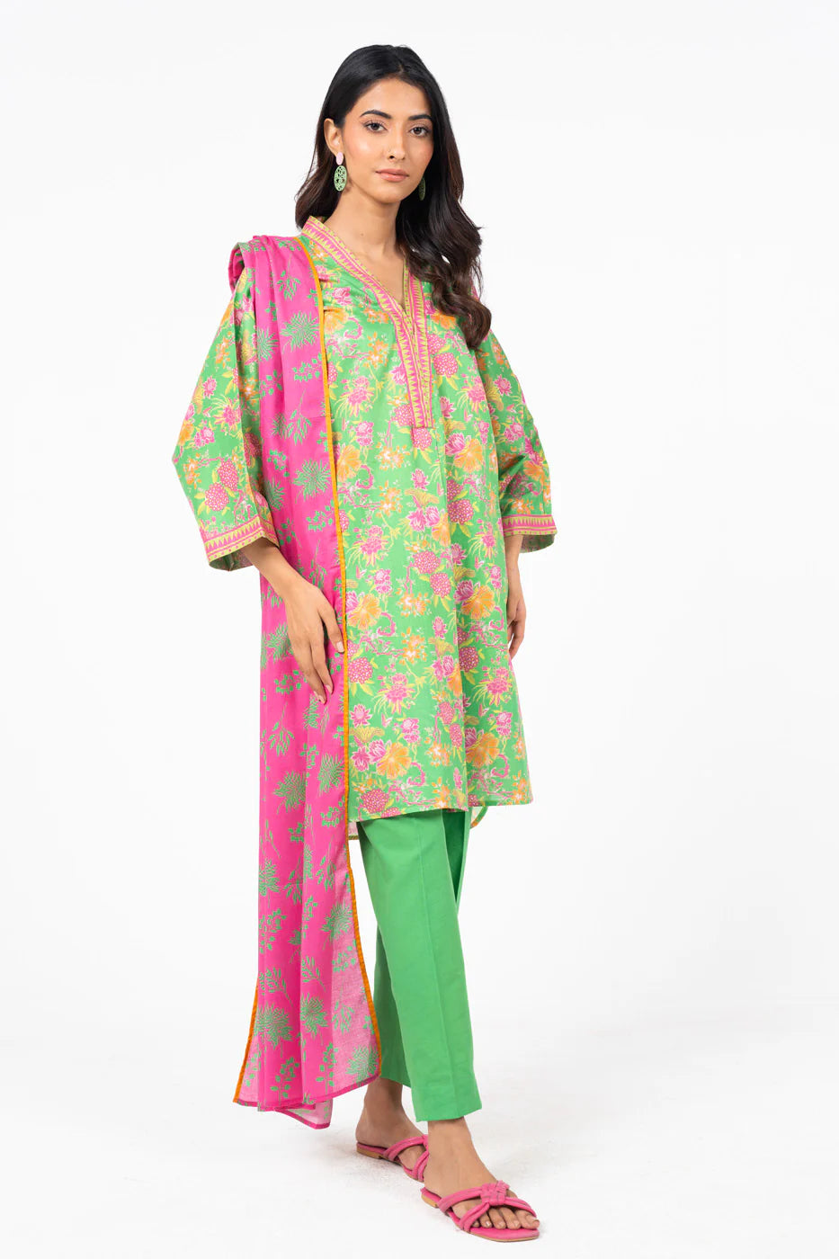alkaram prints 100% Original Lawn Unstitched 3 Pieces ❤️