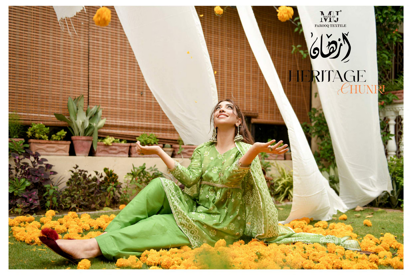 MoosaJee 100% Original Heritage Chunri Unstitched 3Ps๐๐ฅ