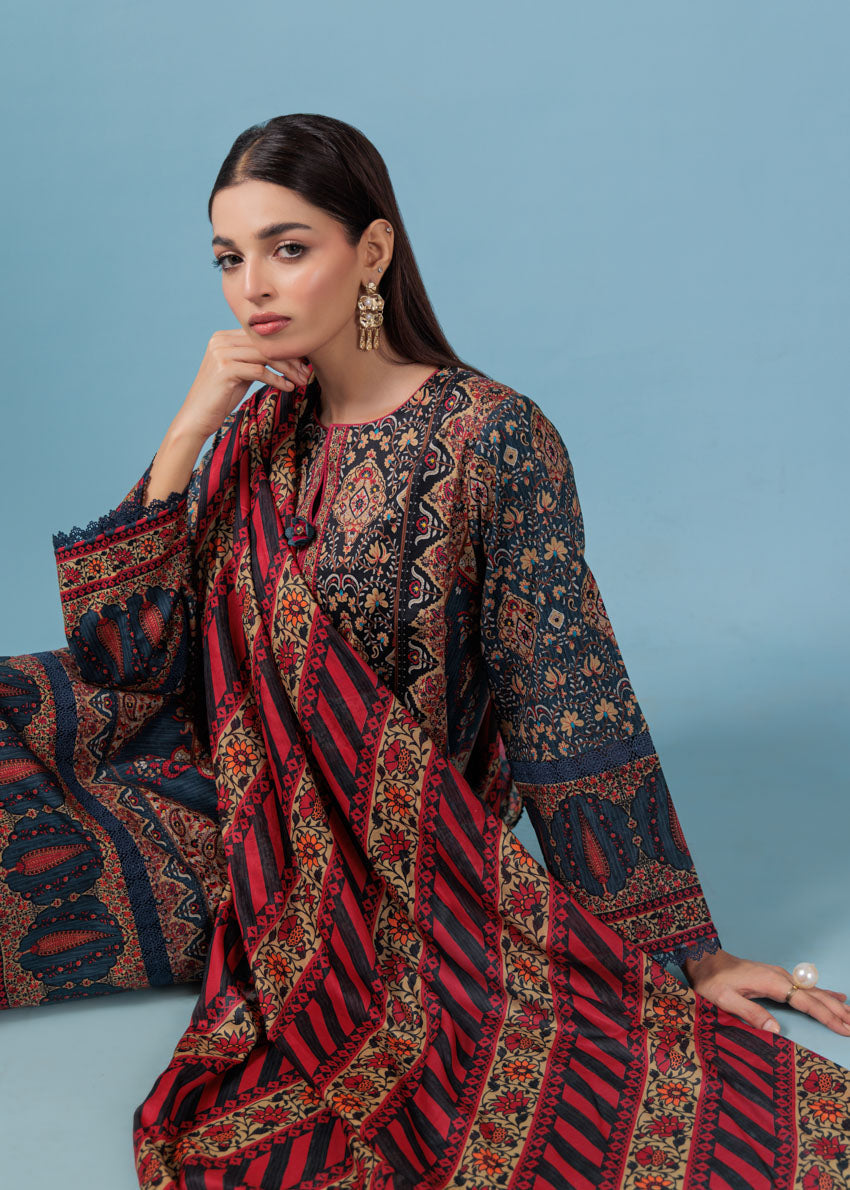 Bonanza Satrangi Unstitched Eclipse - 3 Pc (WU3PPBS25LIUN77) 🔥🥰