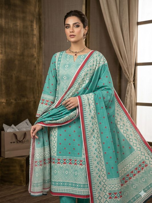 KHAADI 2PC LAWN COLLECTION
SHIRT + DUPATTA