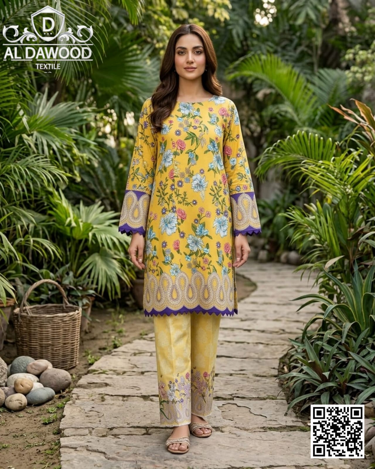 Al Dawood Design #04 Textile (S+T) Unstitched Printed Collection