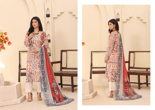 Inaaya Ali Lawn 3 Piece Collection 2026 By Arham Textile