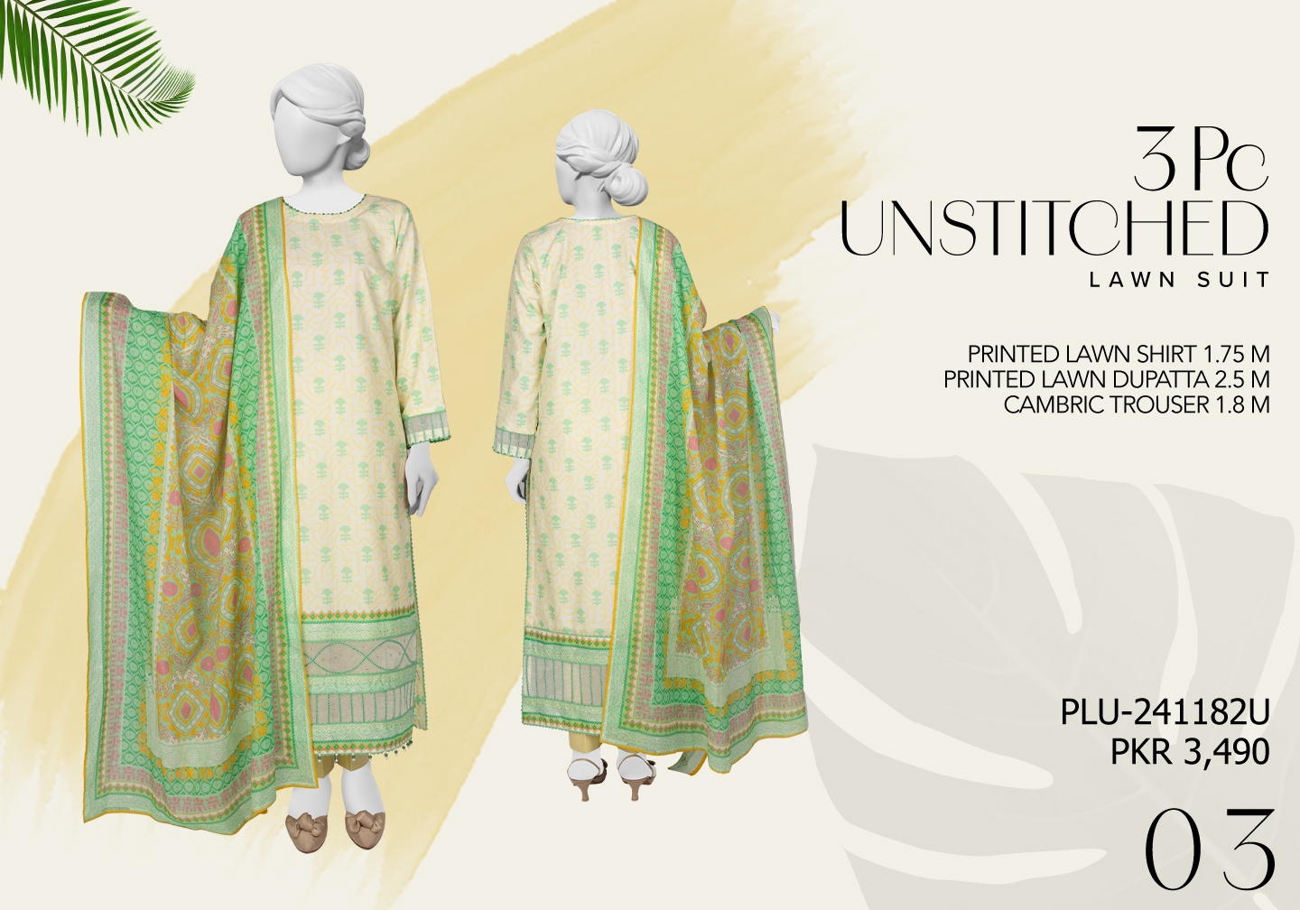 J• 100% Original Unstitched Lawn Norah Panjnad by Junaid Jamshed 3 Piece 🔥