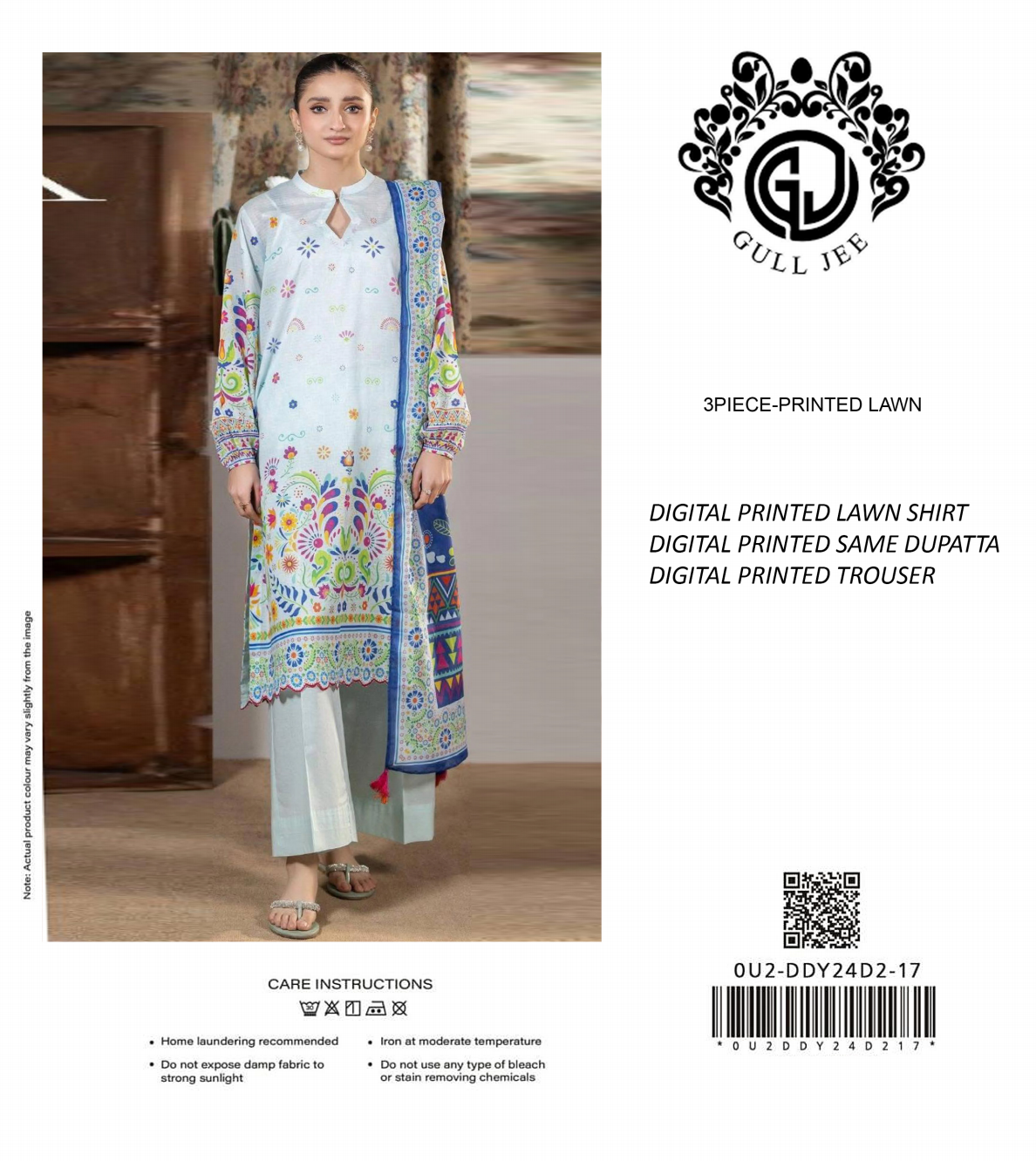 Gull Jee Unstitched Lawn 3 Pieces in Wholesale Price ๐ฅ๐งก