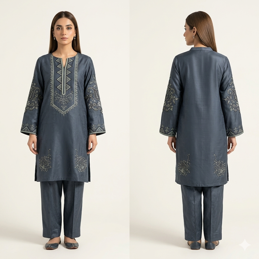 SALITEX 2PC EMBROIDERED UNSTITCHED LAWN COLLECTION