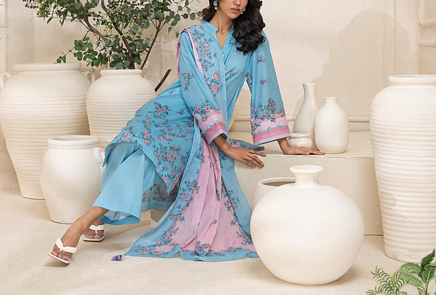 SALITEX FLORA VOL-I 100% Original Lawn ❤️ by SANA& SARA