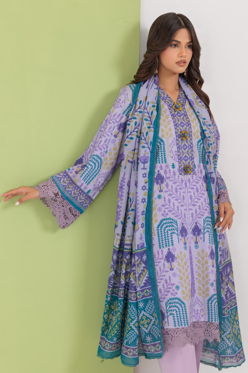 Bonanza Satrangi Unstitched Lily Bloom - 3 Pc (WU3PPBS25LIUN39) 🔥🥰