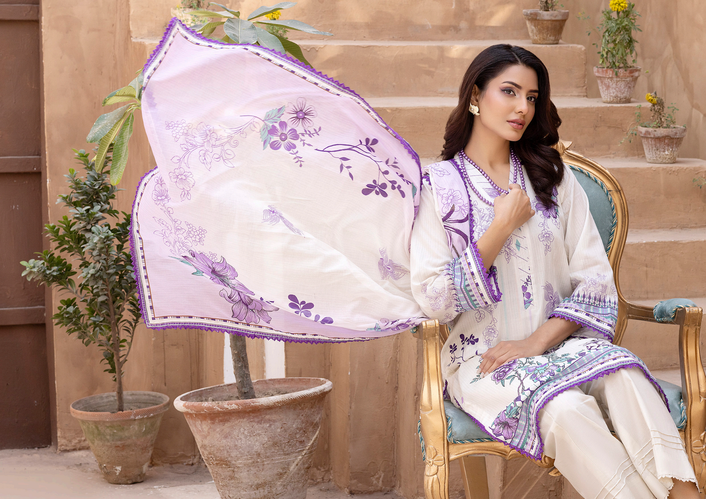 🌿✨ REGALIA TEXTILE – LAWN KARANDI DIGITAL PRINTED COLLECTION 2026 ✨🌿 Design #6