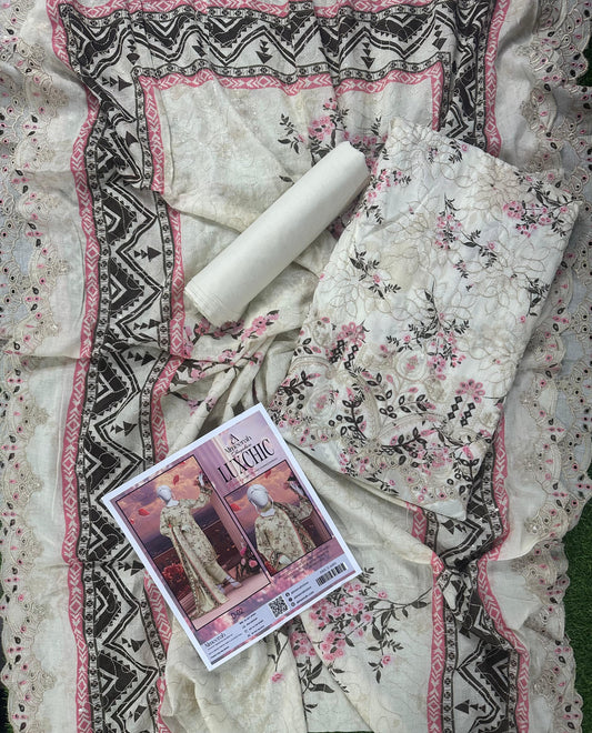 ALMEERAH – LUXCHIC Luxury Unstitched 3pcs Collection