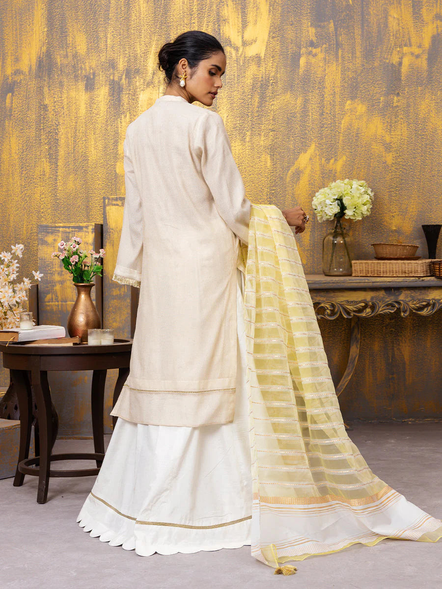 Salitex fancy Base with Zari Orgnaza dupatta 3P WK-01144UT